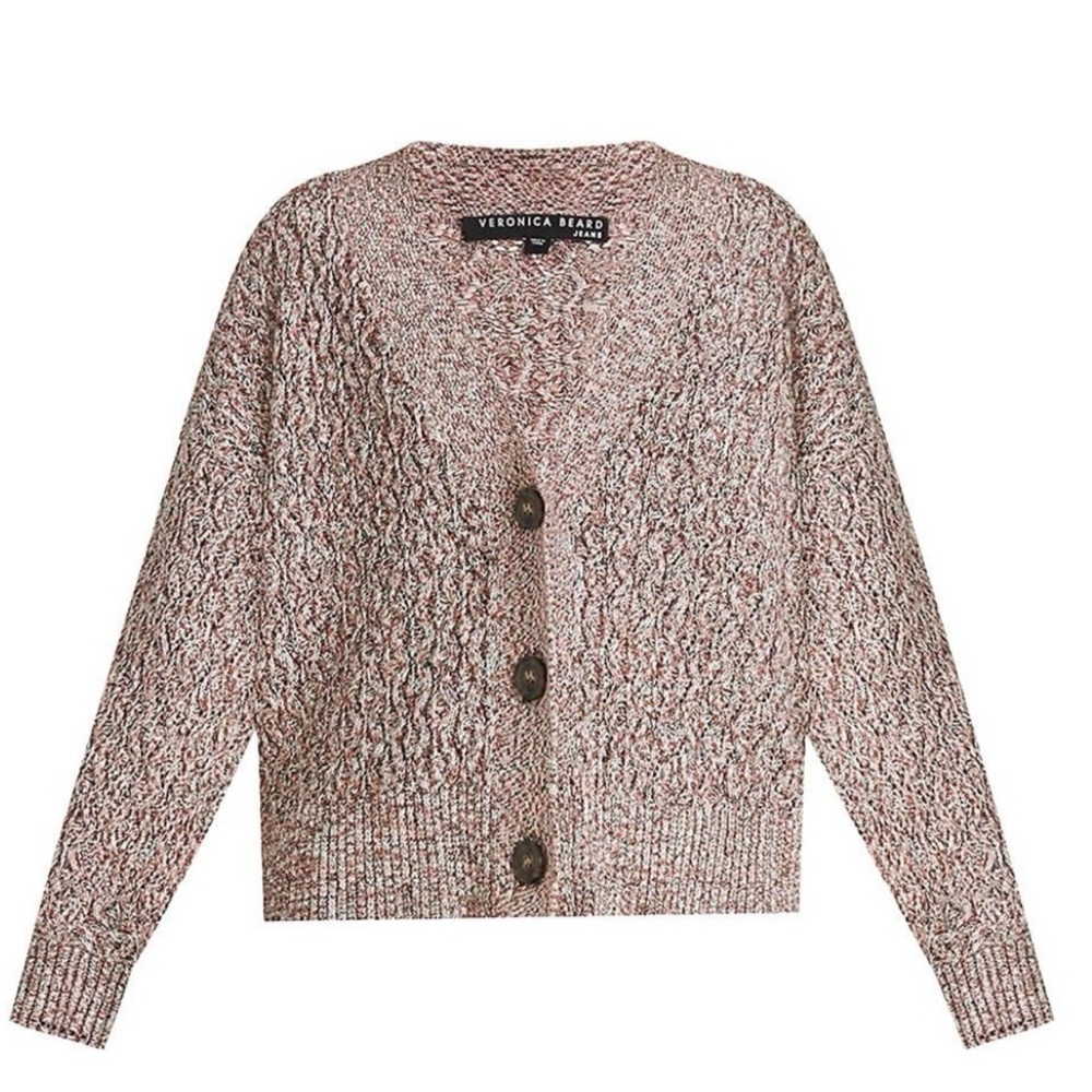 VERONICA BEARD Gio Variegated Knit Cardigan